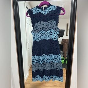 Laundry sleeveless lace dress